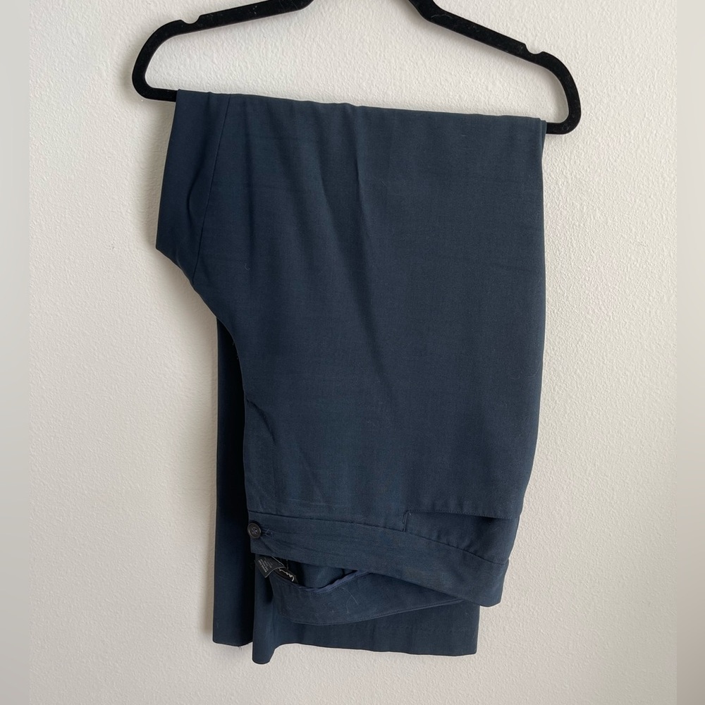 Lane Bryant navy signature work pant in tall length